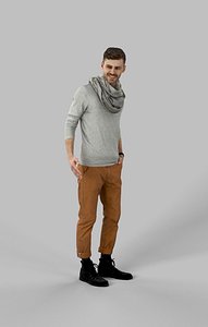 3D model character people casual