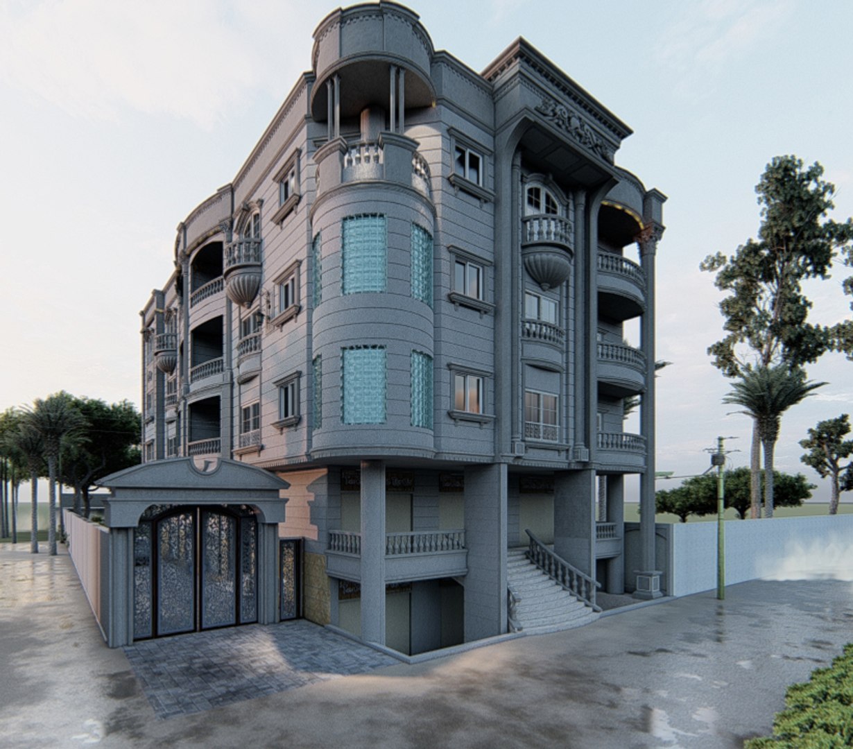 Exterior House Rendered Model - TurboSquid 1474246