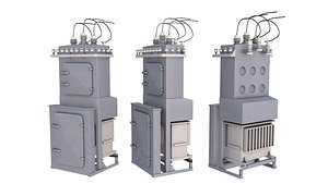3D High Voltage Transformer model