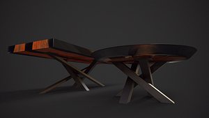 Red Wood Table