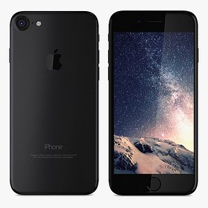 3D apple iphone 7 matte model