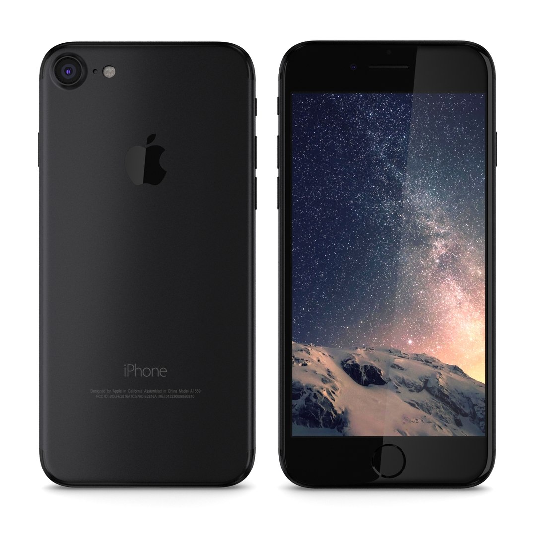 3D Apple Iphone 7 Matte Model - TurboSquid 1181116