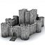 3d model medievil castle