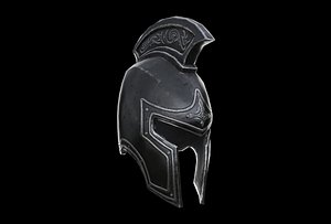 ancient knight helmet 3D model