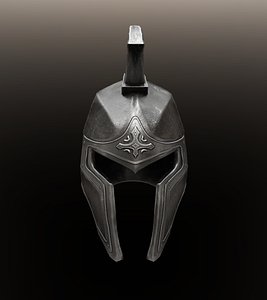 ancient knight helmet 3D model