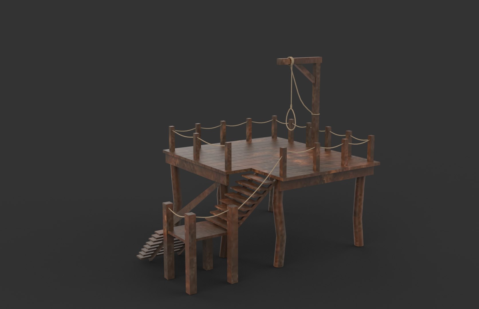 Gallows 3D Model 3D Model - TurboSquid 2338789
