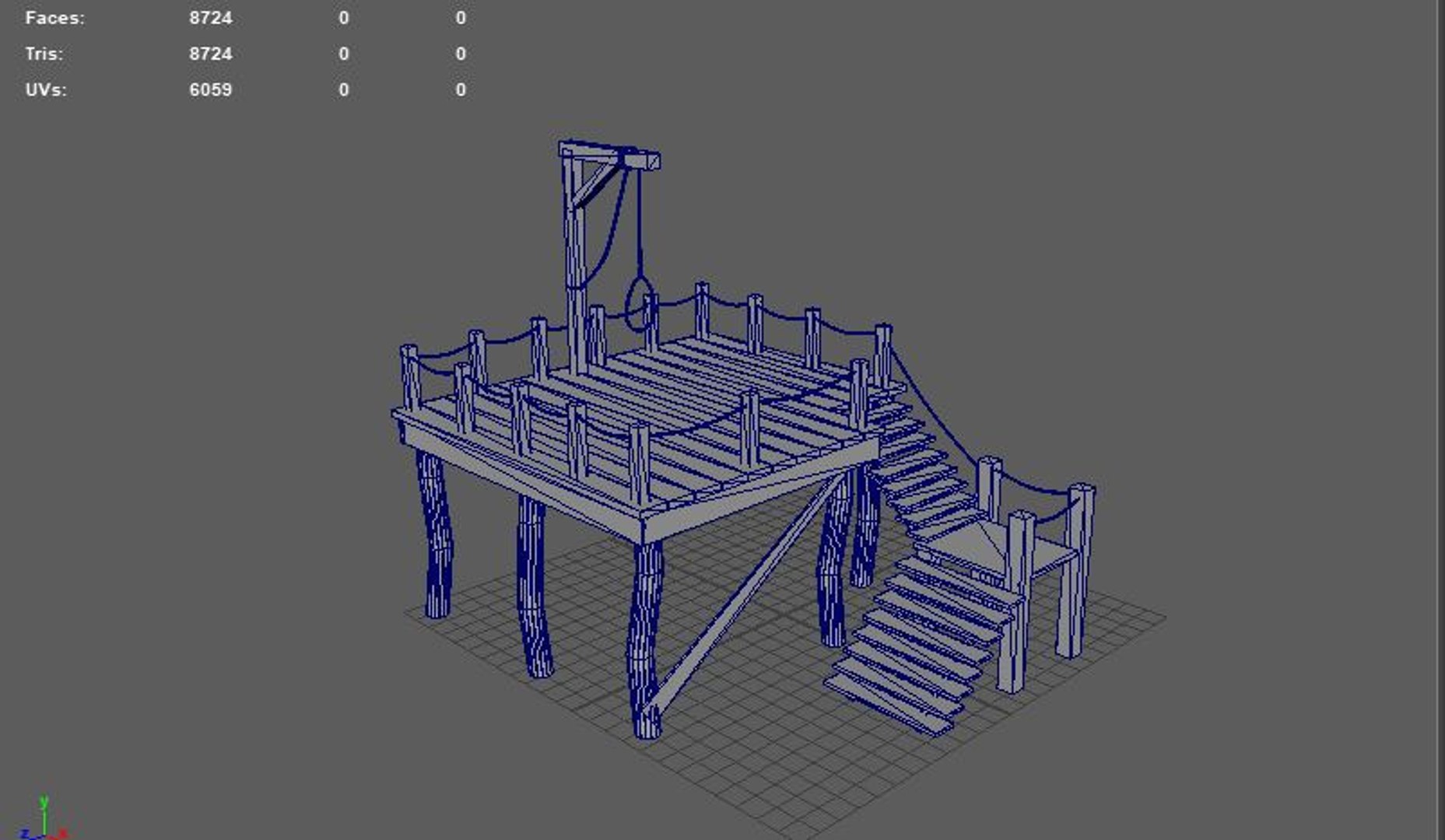 Gallows 3D Model 3D Model - TurboSquid 2338789