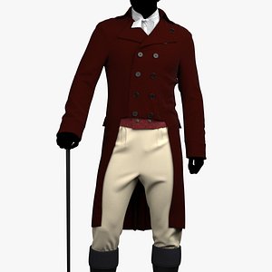 Victorian Mens Suit 3D model