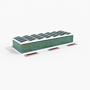 3D model factory building architecture