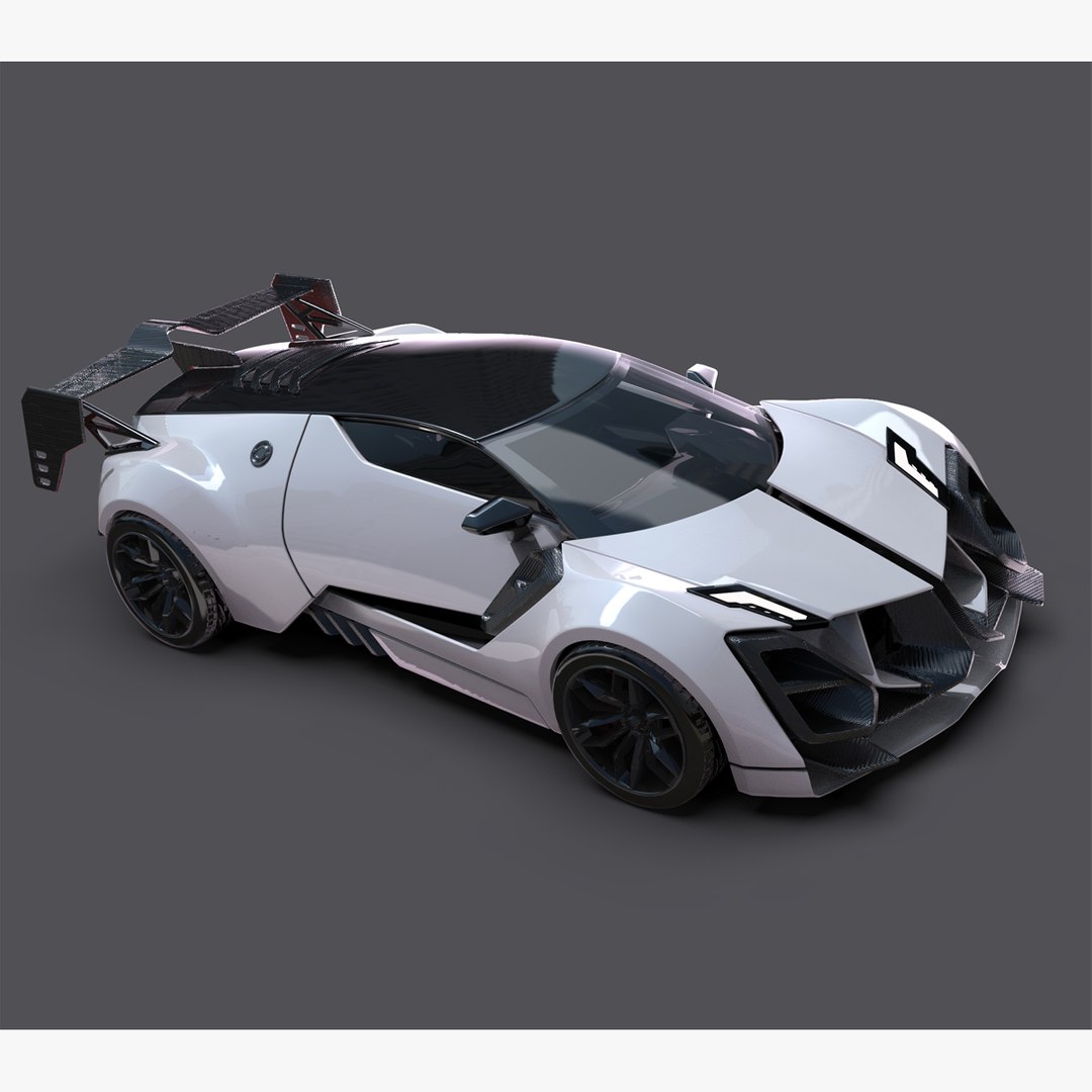 3d futuristic concept sport car ? 3d model https://p.