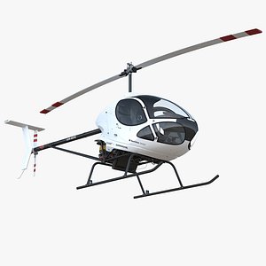 3D ultra light helicopter cicare