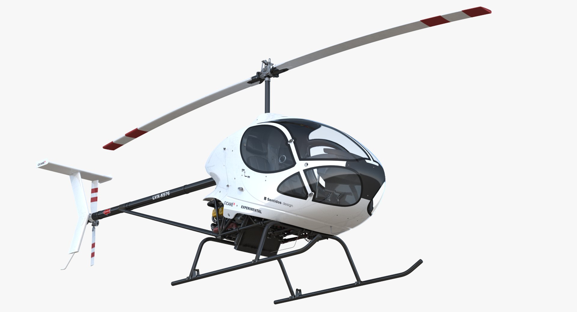 Ultra Light Helicopter Cicare 8 3D model preview