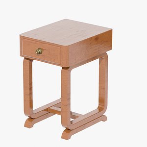 3D model Antique Timber small side Table Carpentered Craft Malaysia