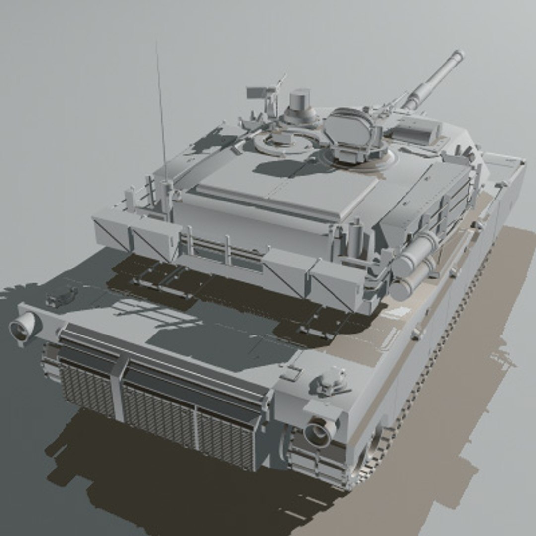 3d Model M1a1 Abrams Battle Tank