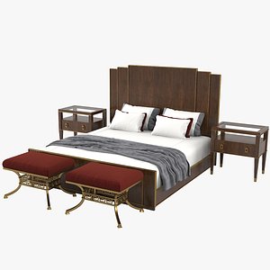 3D lexington fairmont panel bed