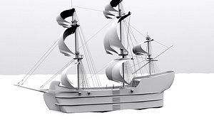 pirate ship 3D model