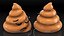 3D Poop Emoji Smiling Set model