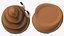 3D Poop Emoji Smiling Set model