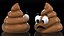 3D Poop Emoji Smiling Set model