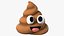 3D Poop Emoji Smiling Set model