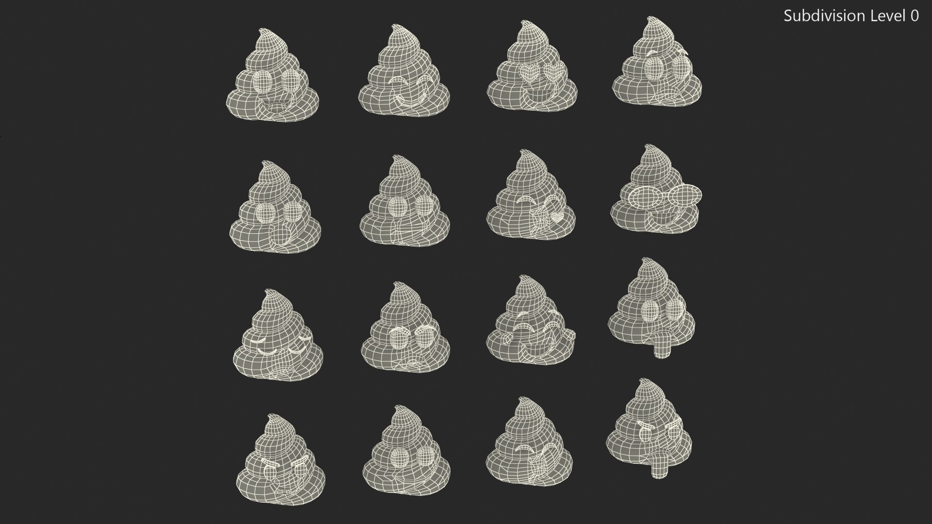 3D Poop Emoji Smiling Set model https://p.turbosquid.com/ts-thumb/Pq/ey7vd6/Gh/poopemojismilingset3dsmodel118/jpg/1635427008/1920x1080/fit_q87/26306743434270c3f9fc0c387eed60405a0e59d2/poopemojismilingset3dsmodel118.jpg