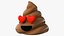 3D Poop Emoji Smiling Set model