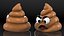 3D Poop Emoji Smiling Set model