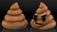 3D Poop Emoji Smiling Set model
