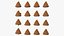 3D Poop Emoji Smiling Set model