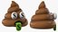 3D Poop Emoji Smiling Set model