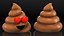 3D Poop Emoji Smiling Set model