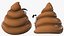 3D Poop Emoji Smiling Set model