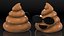 3D Poop Emoji Smiling Set model