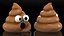 3D Poop Emoji Smiling Set model