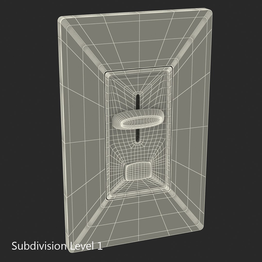 Dimmer Switch Generic 3d Model