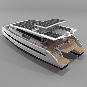 3D Silent 80 solar powered catamaran