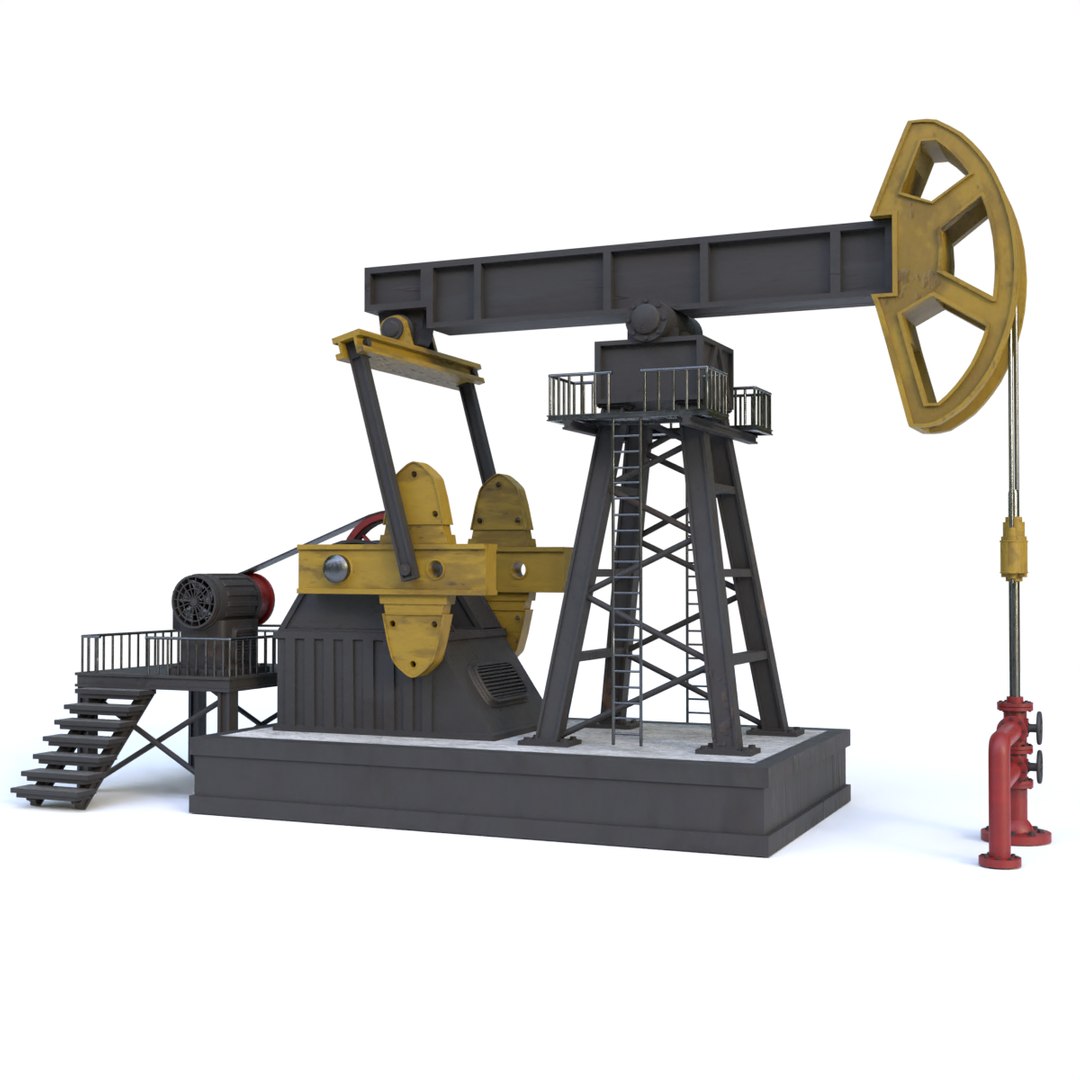 Oil Pumpjack 3D model TurboSquid 2048702