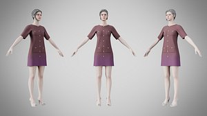 Dress 46 Silent Maroon