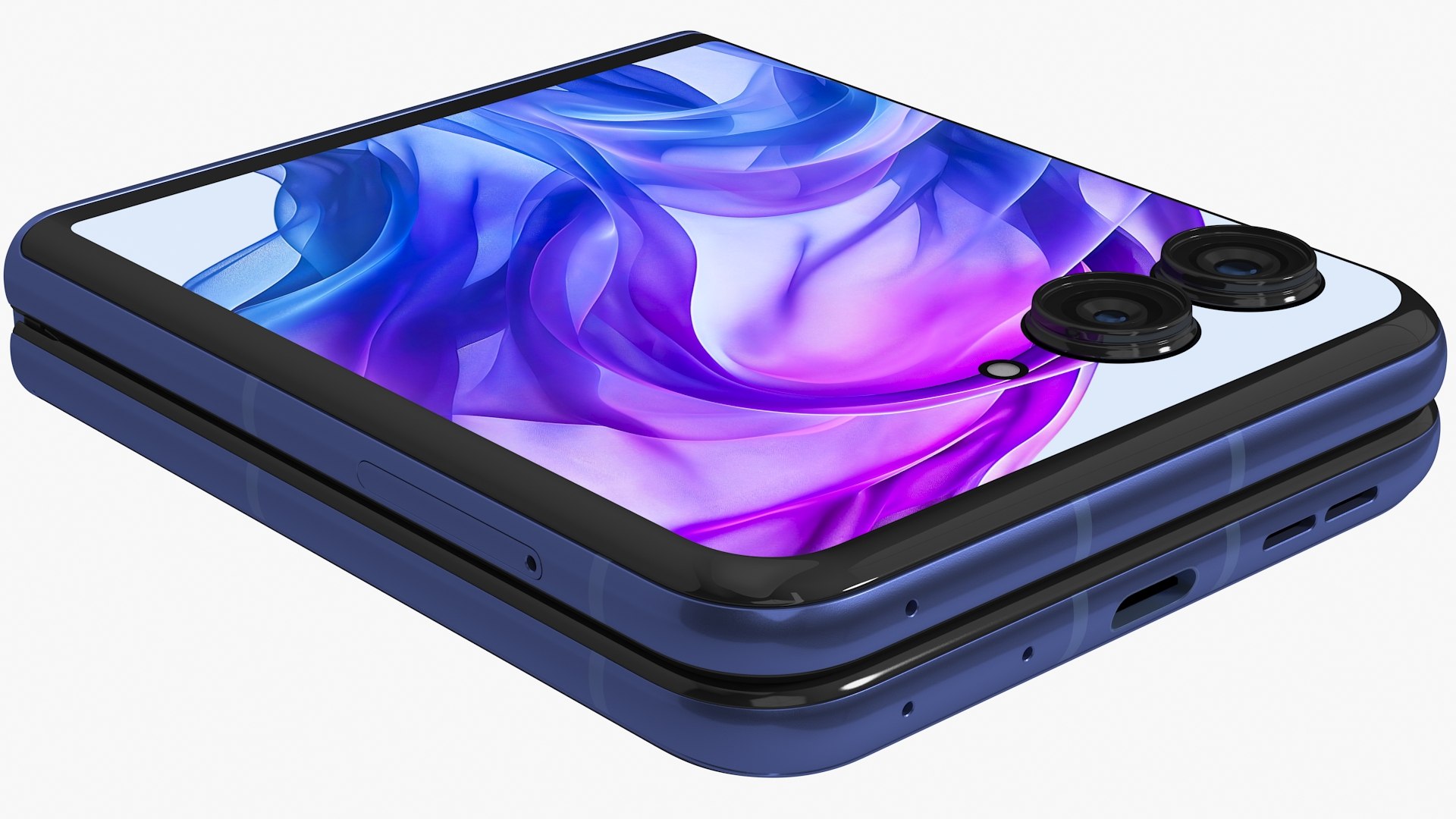 Motorola Razr 50 Ultra Blue Animated 3D - TurboSquid 2259621