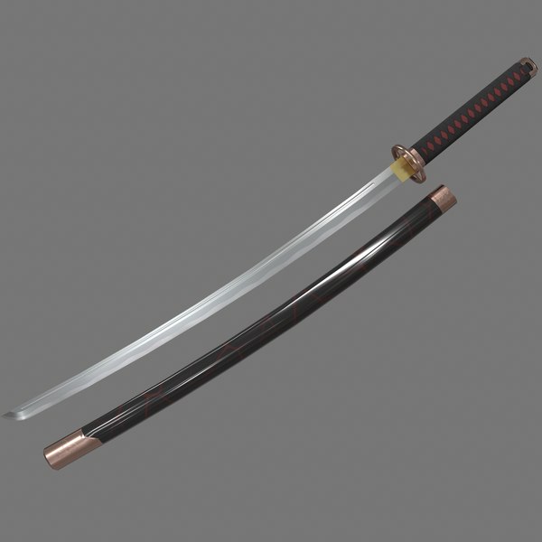 3D model katana japan japanese