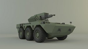 3D AVC Mk1 military vehicle model