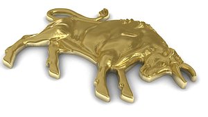 3d zodiac taurus pendant