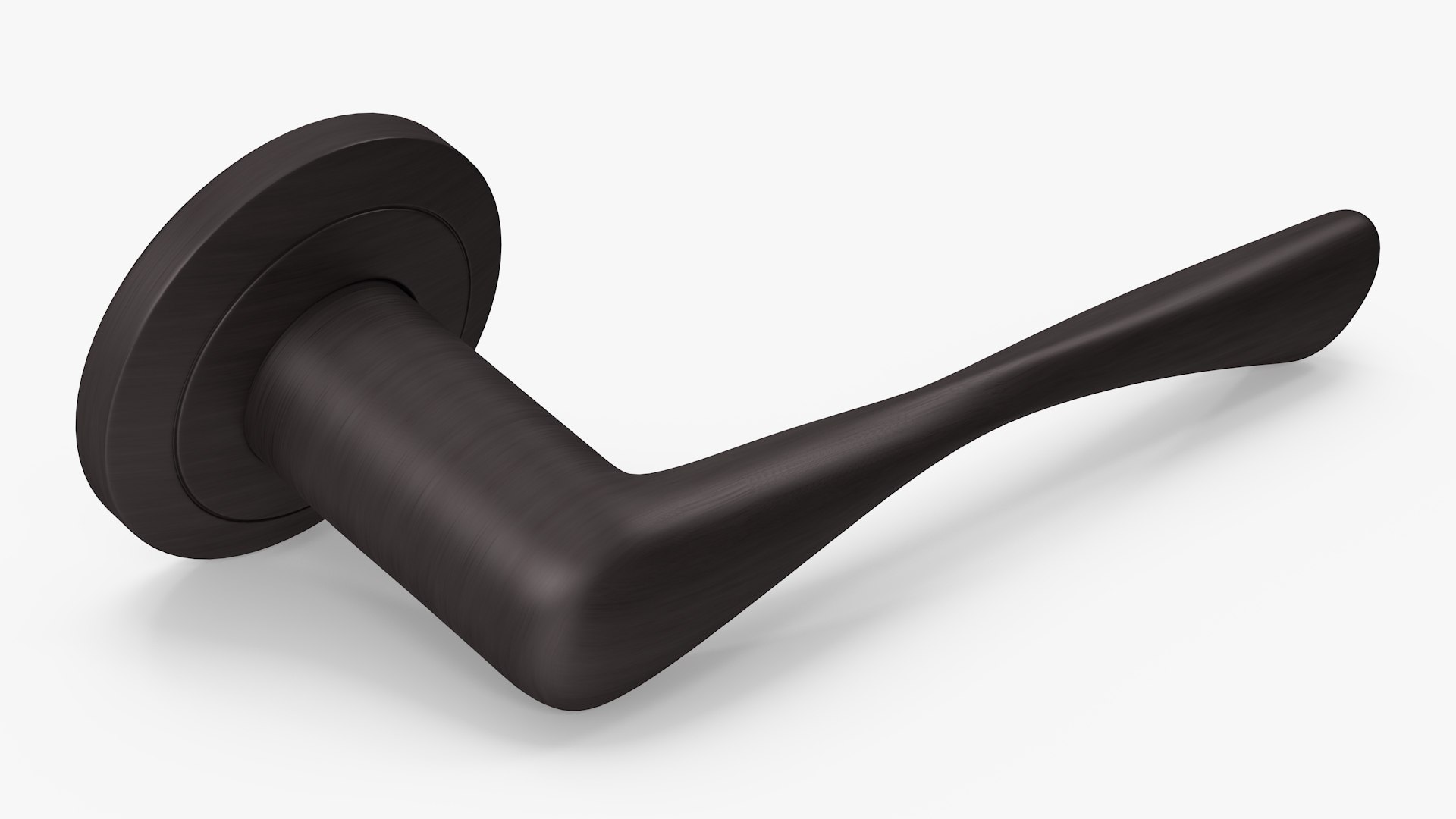 Dark Bronze Door Handles Separate 3D model preview
