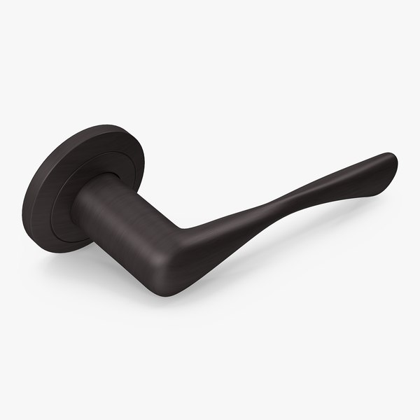 3D Dark Bronze Door Handles Separate model TurboSquid 1996836