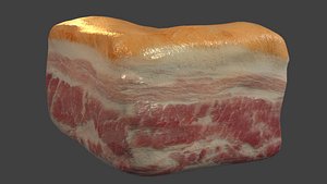 Piece of bacon 3D