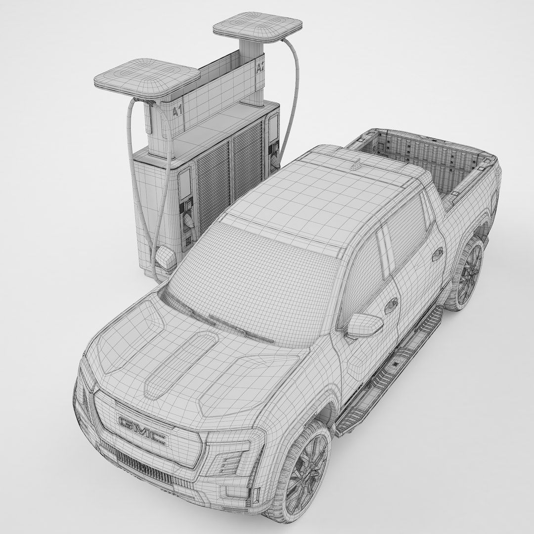 GMC Sierra EV 2024 with Charge Station 04 3D model https://p.turbosquid.com/ts-thumb/Pr/4Jw6oT/5i/gmcsierraev2024withchargestation04_04/jpg/1742501738/1920x1080/fit_q87/d96aeb3e52975361be985c985cbd50e12c7a5a91/gmcsierraev2024withchargestation04_04.jpg