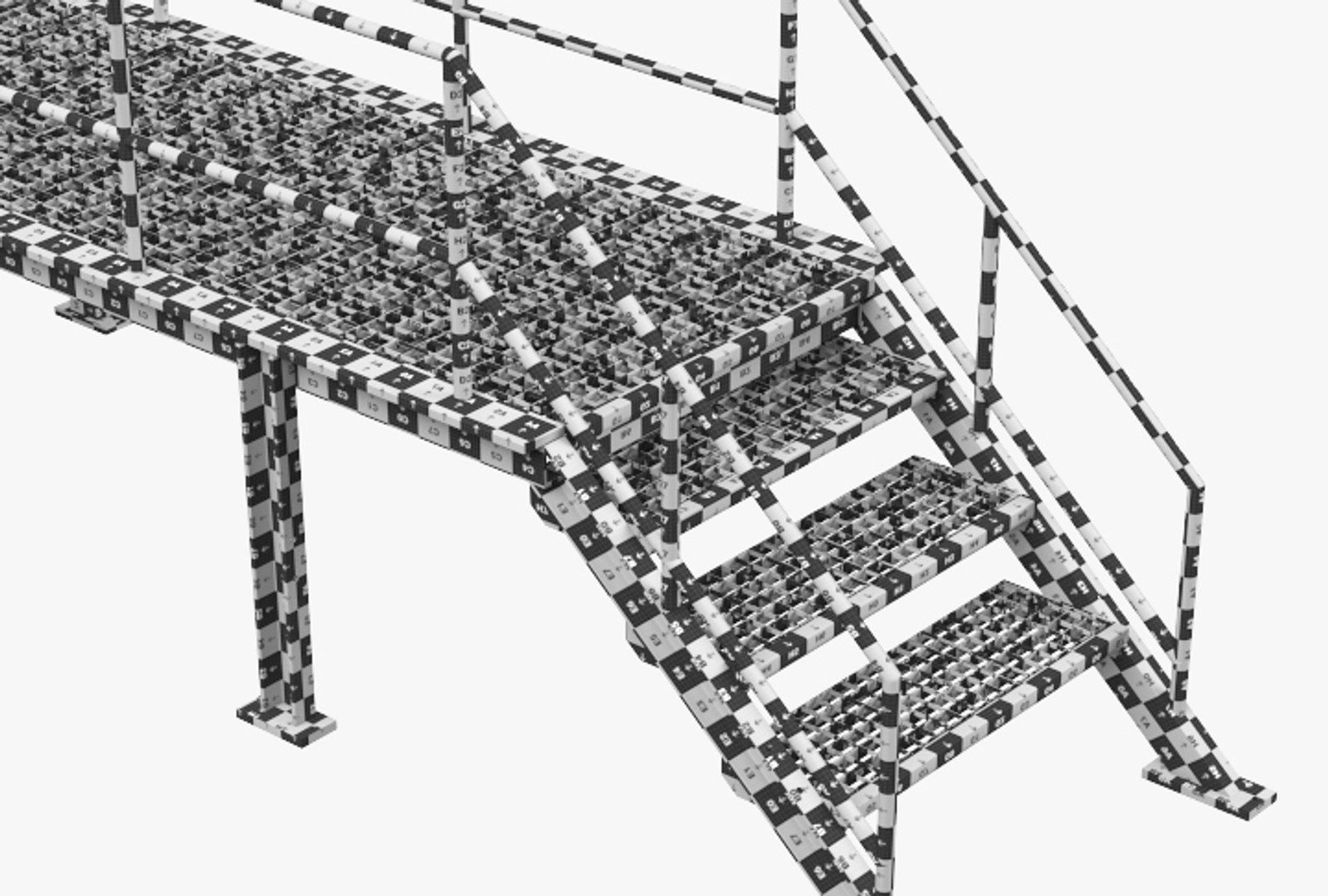 Rolling Ladder 3D Model TurboSquid 1968654