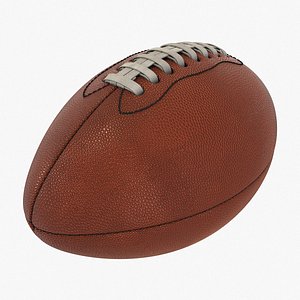 American Football Ball Low-poly 3D Model