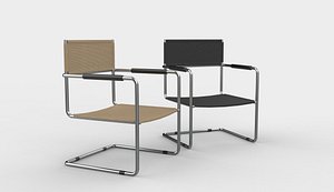 3D cantilever chair 3D model model
