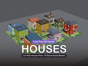 Low Poly Houses Collection